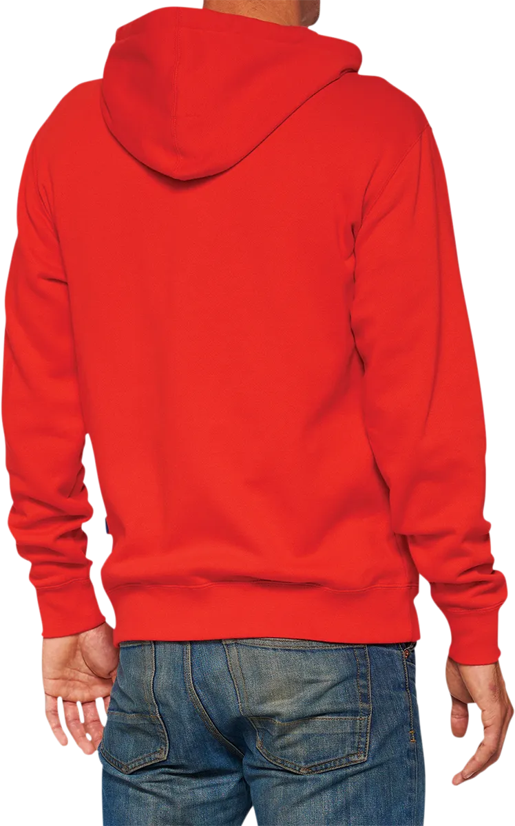 100% Official Fleece Zip-Up Hoodie - Red - 2XL 20032-00019