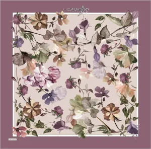 Armine River Floral Silk Scarf No. 35