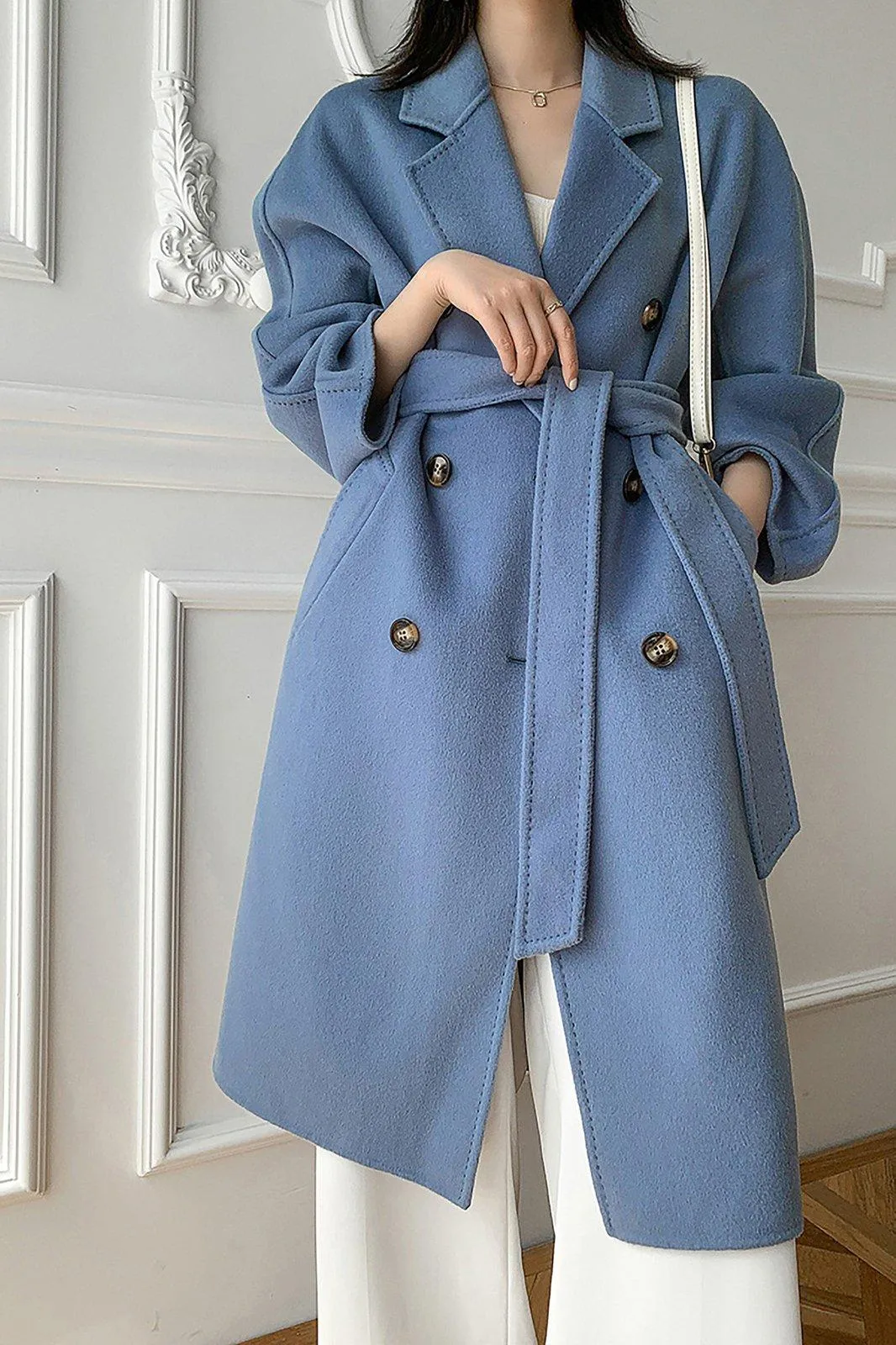 Audrey Double Breasted Wool Coat