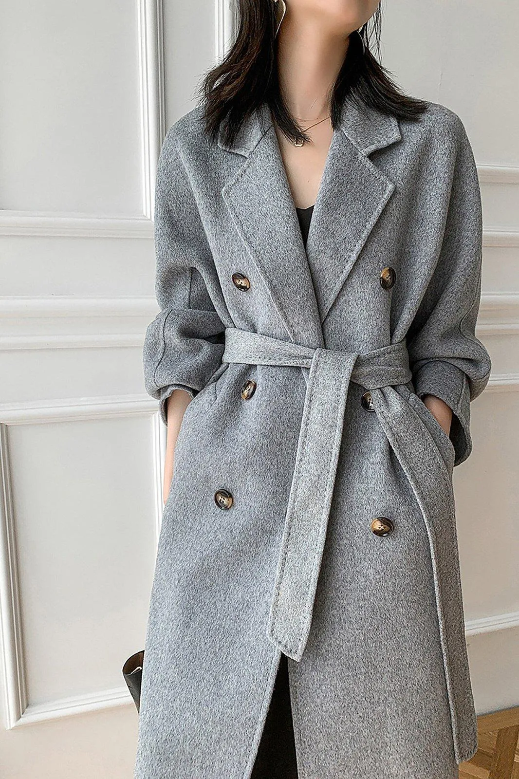 Audrey Double Breasted Wool Coat