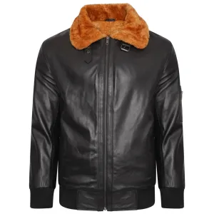 Aviator Shearling Bomber Shearling Jacket For Men