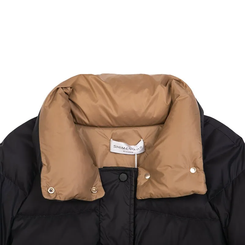 Black Short Goose Down Coats