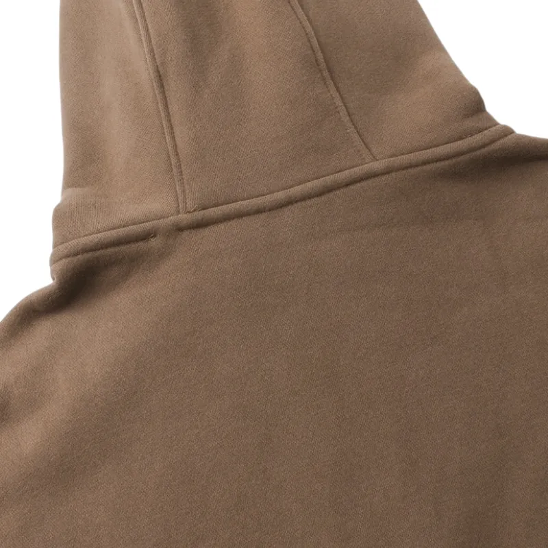 Boxy fit high neck ski mask zip front hoodie