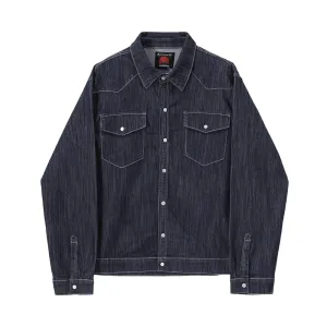 Classic dark denim set - shirt jacket