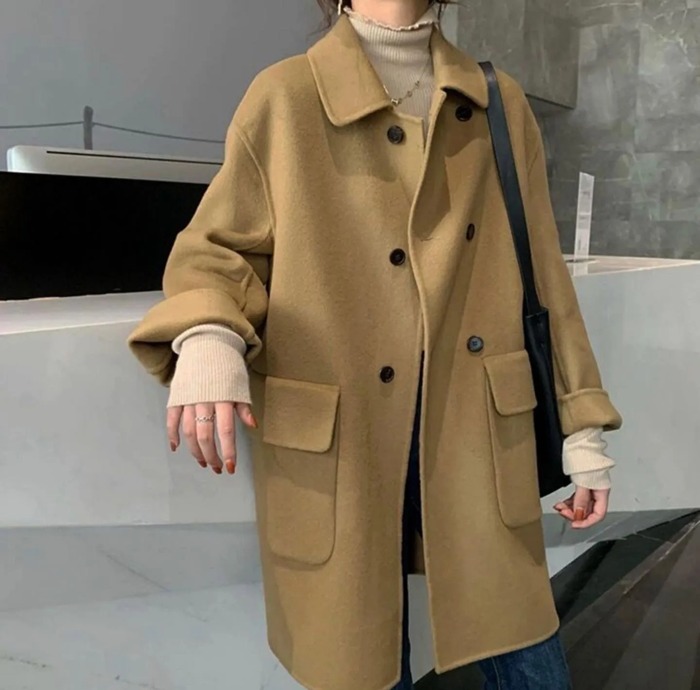 Classic Double Face 100% Virgin Wool Coat 🐏