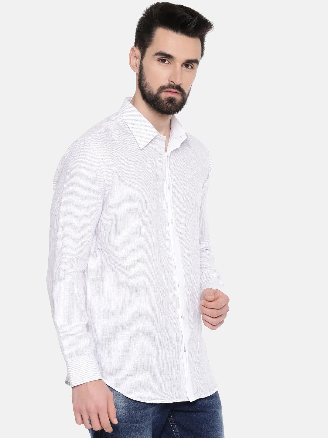 Classic Linen Strip Shirt - MM0813