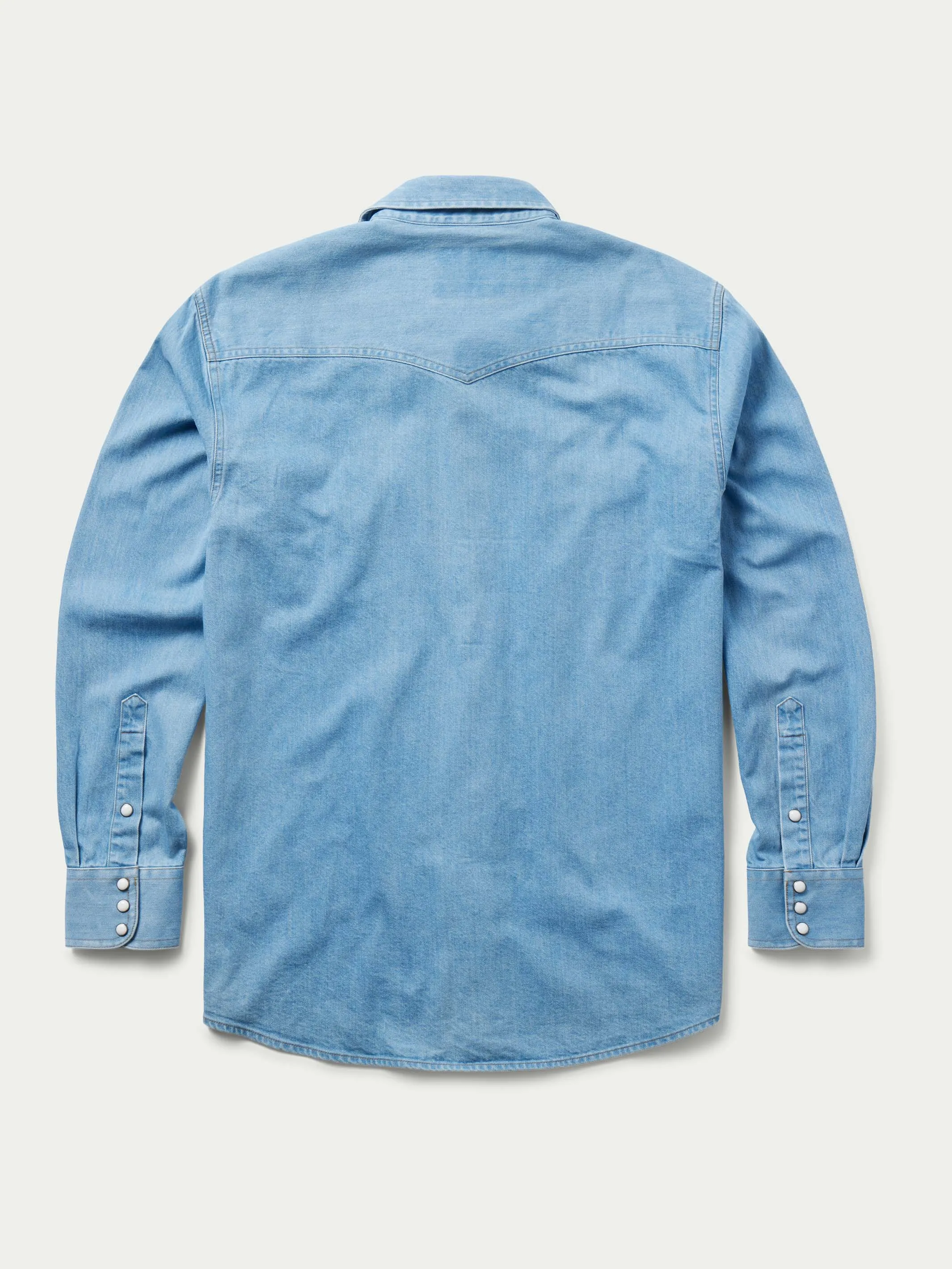 Classic Western Denim Snap Shirt