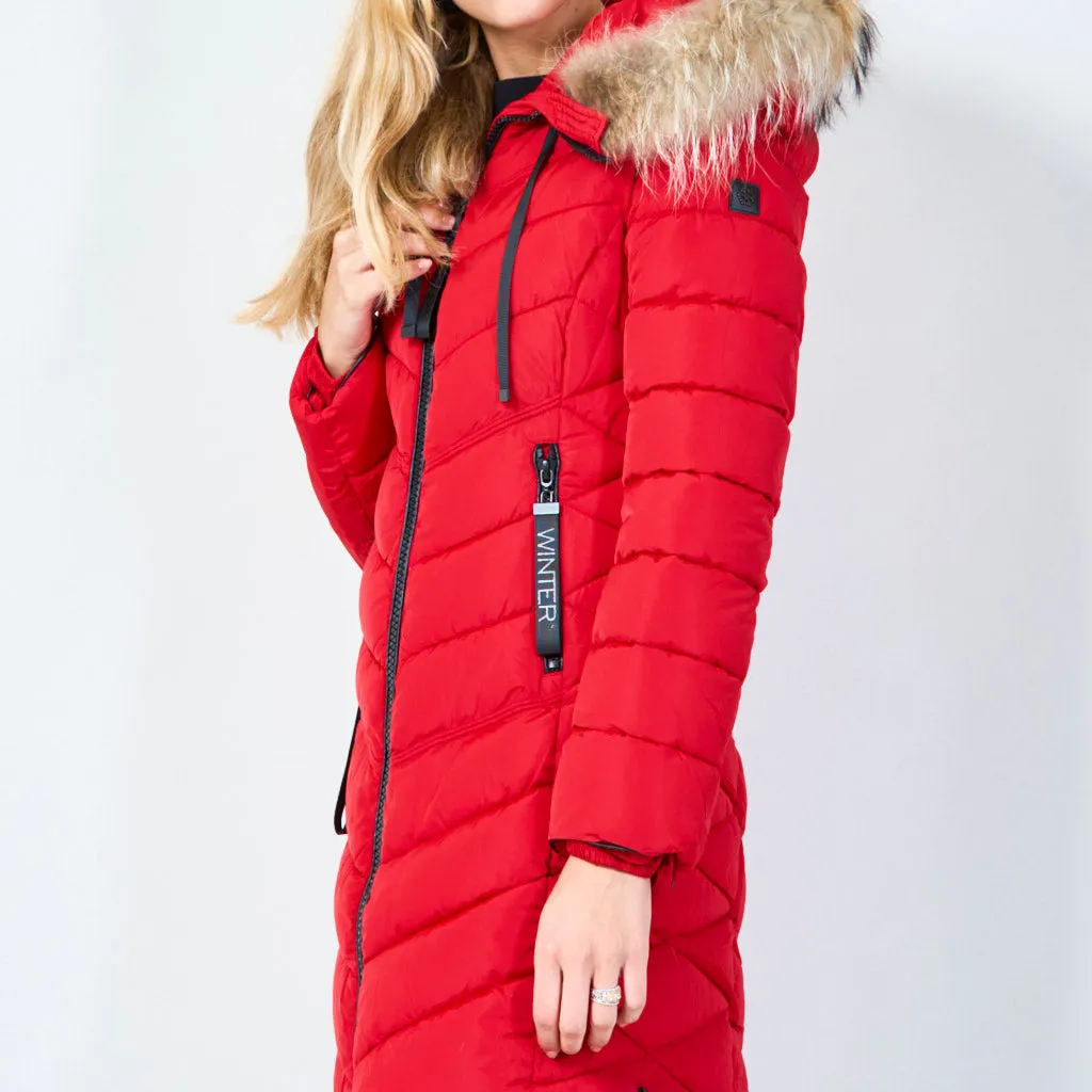 Cozy quilted winter coat wholesale