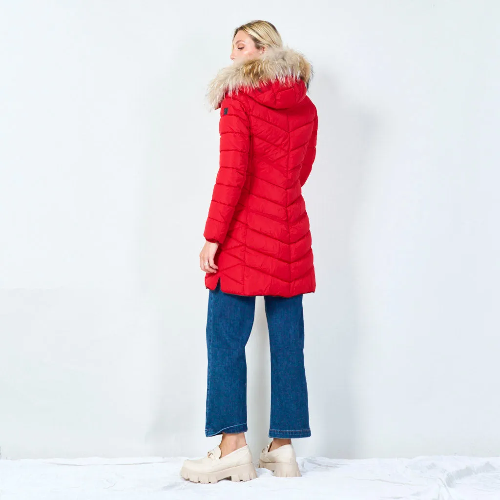 Cozy quilted winter coat wholesale