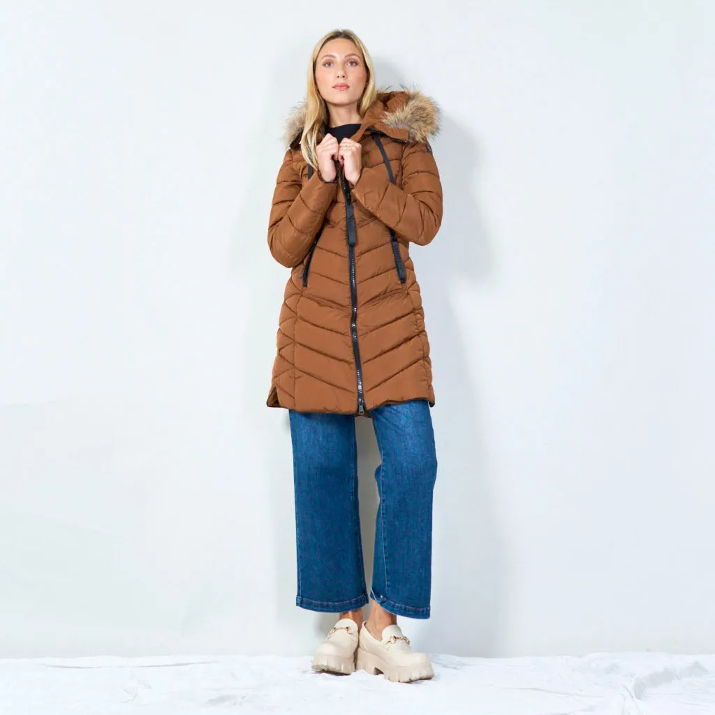 Cozy quilted winter coat wholesale