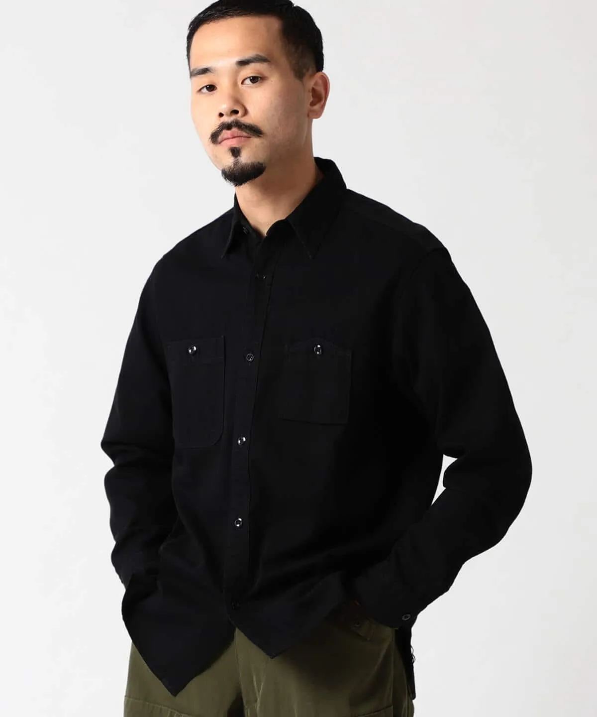 Denim Work Shirt - Black