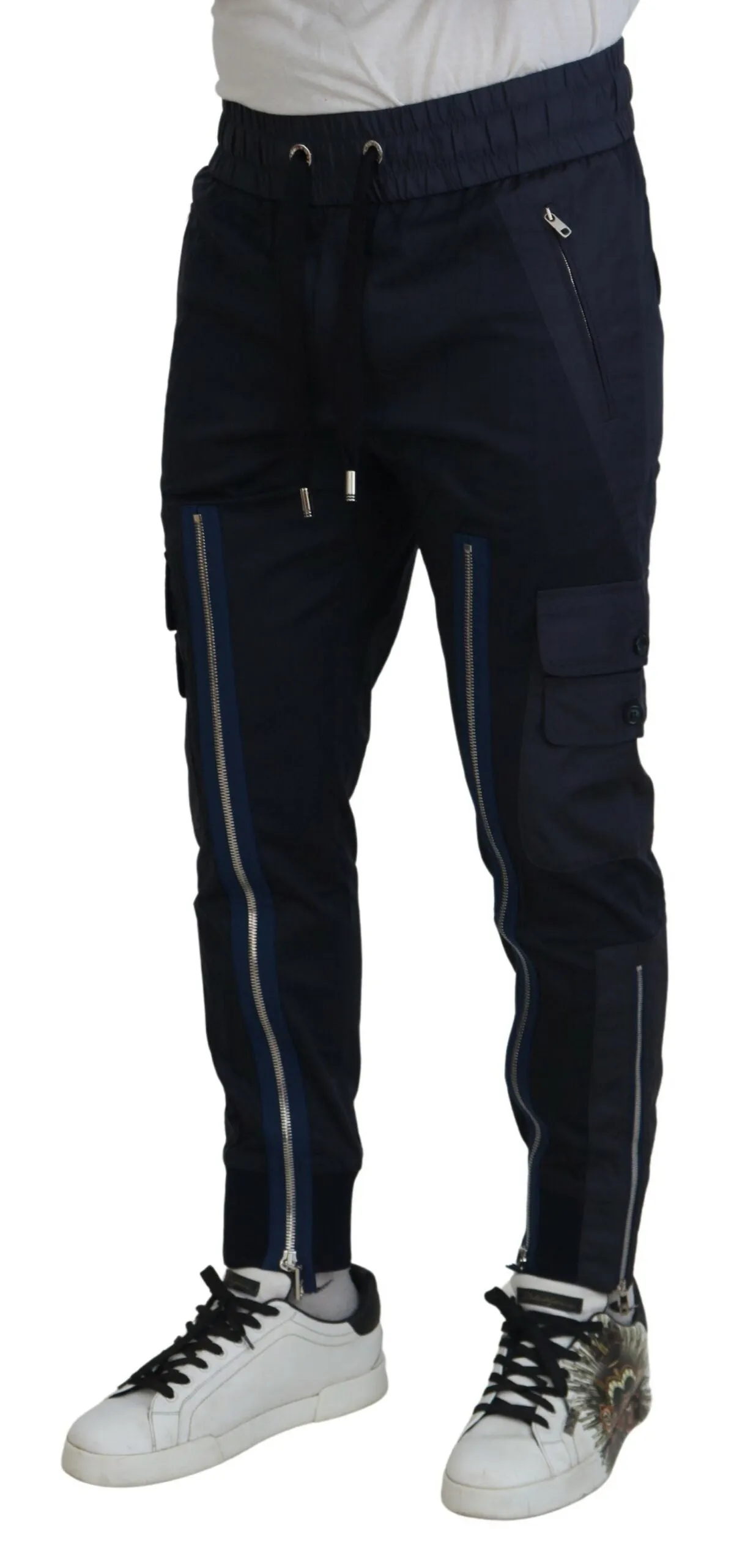 Dolce & Gabbana Elegant Dark Blue Jogger Pants