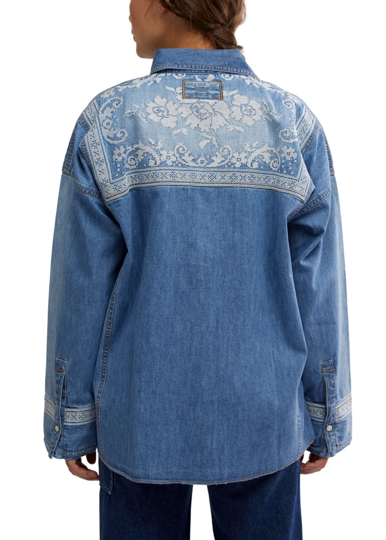 Embroidered Denim Shirt