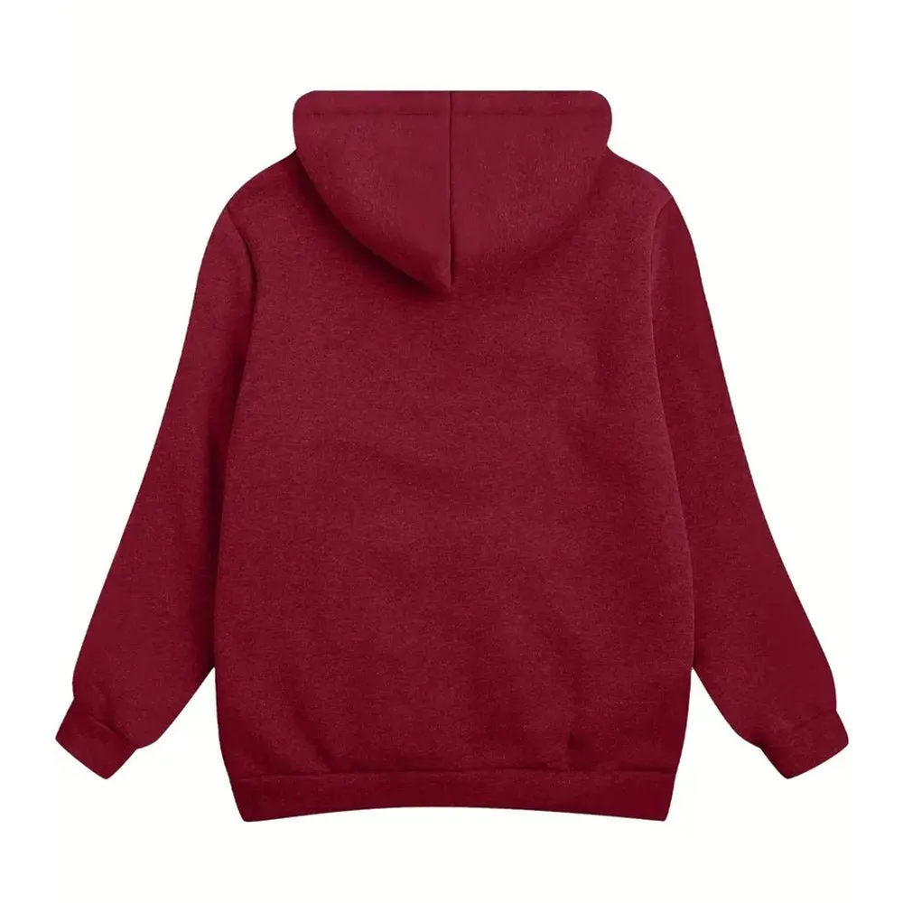 Fleece-Lined Zip-Up Hoodie