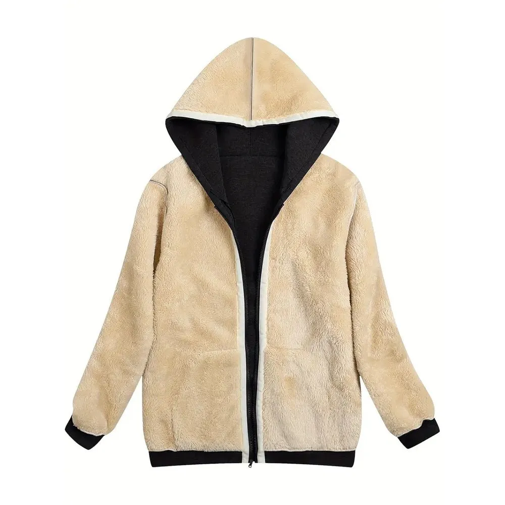 Fleece-Lined Zip-Up Hoodie