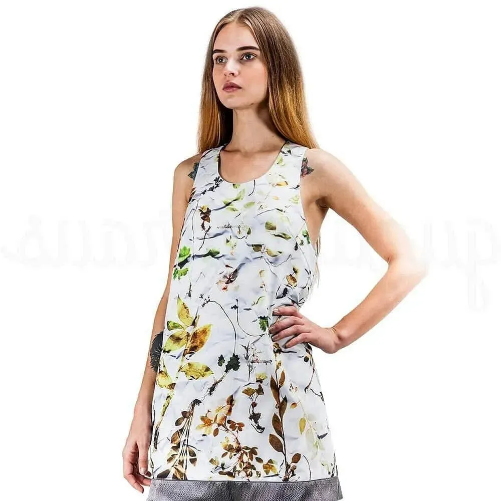 Floral Printed Loose Cut Mini Dress Relaxed Chic