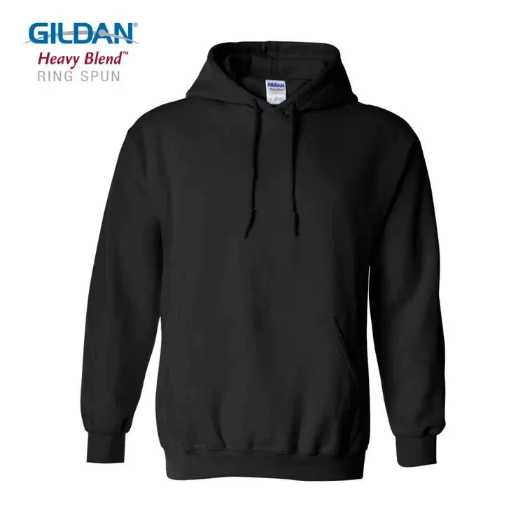 Gildan Men's Casual Fleece Pullover Hoodie – Hip Hop Sportswear, High-Quality Fashion Hoodie