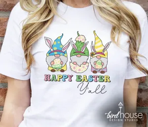 Gnomes Happy Easter Shirt, Cute Graphic Tee