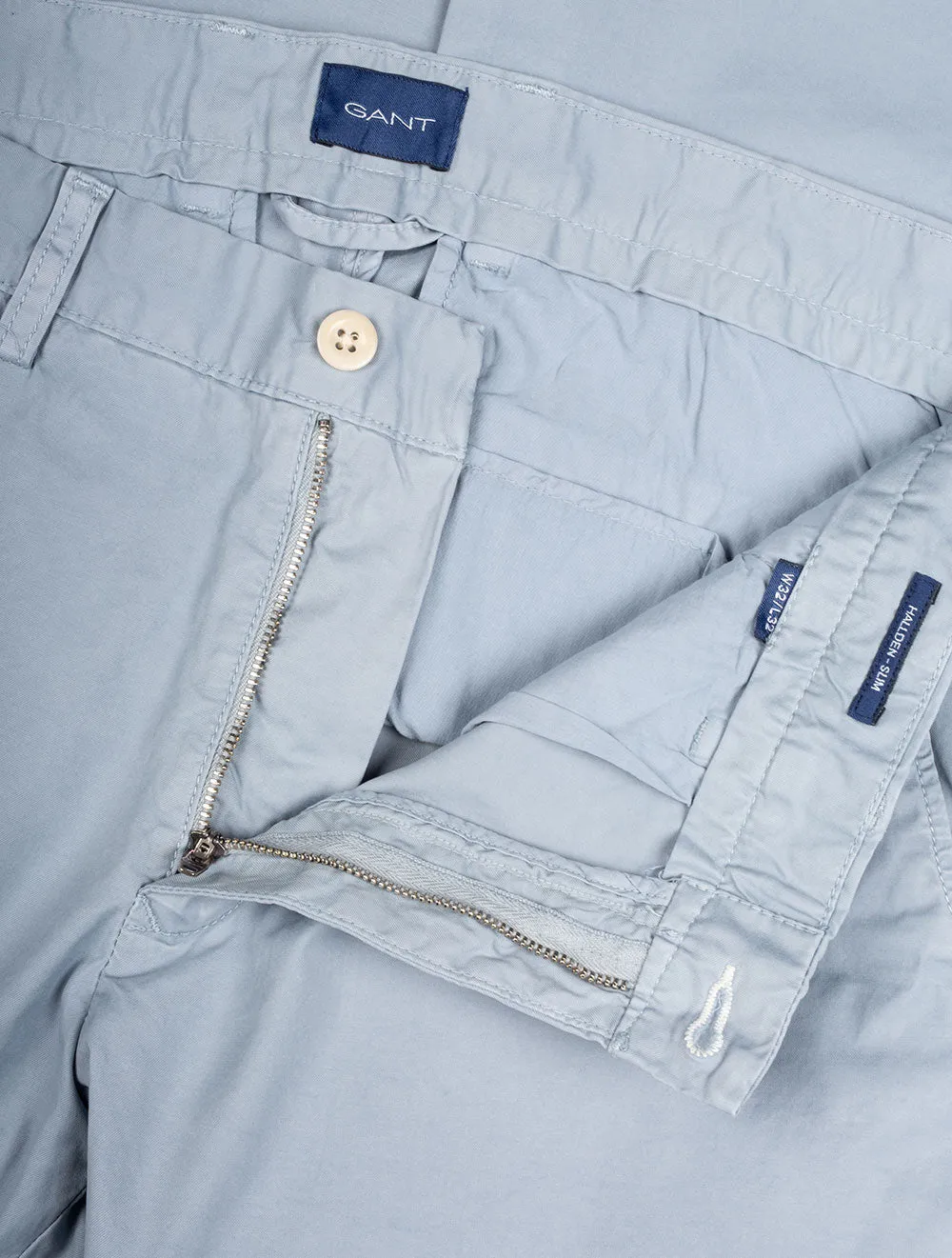 Hallden Sunfaded Chinos Silver Lake Blue