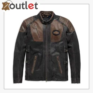 Harley-Davidson Men's Triple Vent System Trostel Leather Jacket