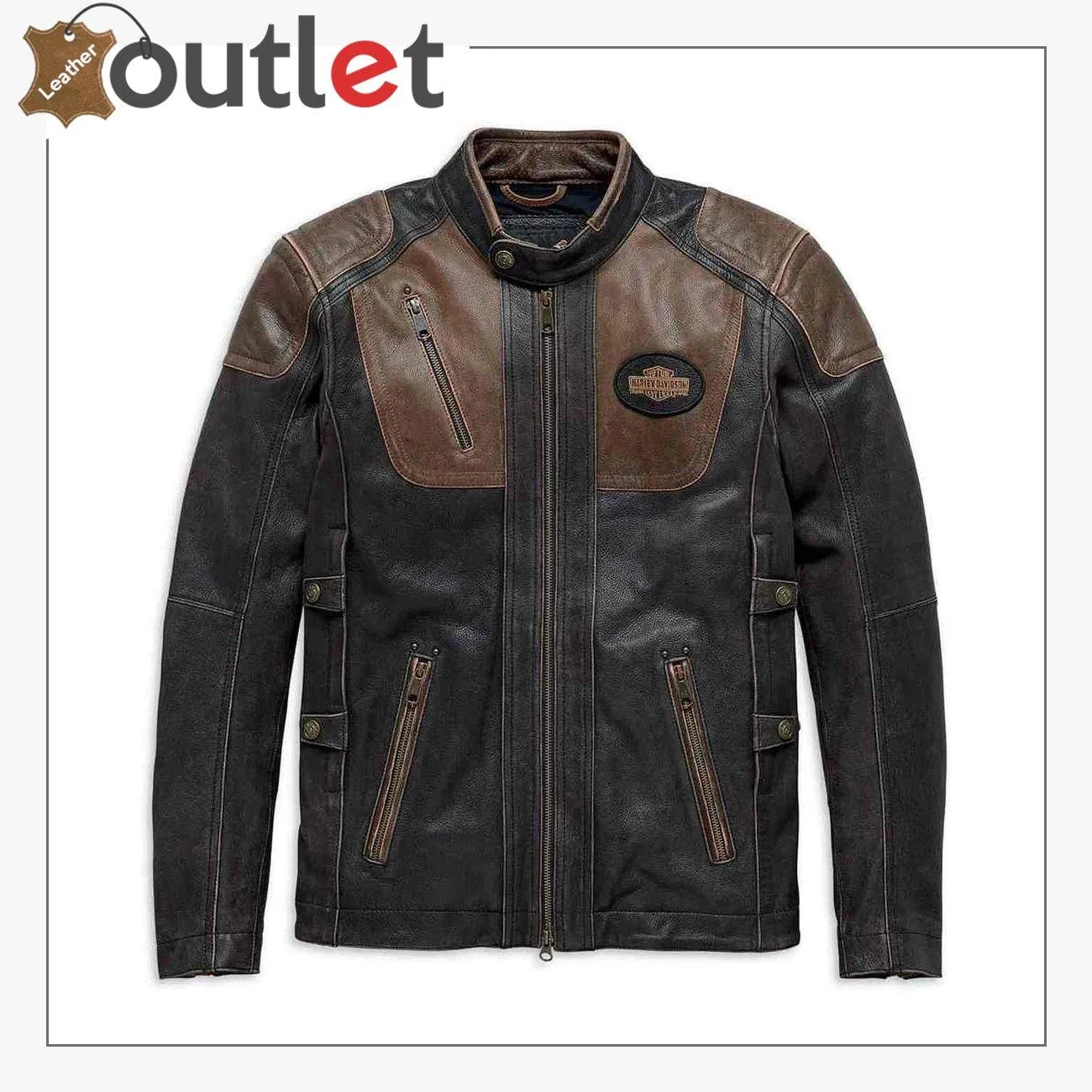 Harley-Davidson Men's Triple Vent System Trostel Leather Jacket