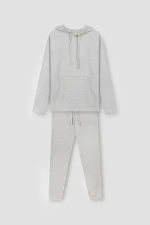 Hoodie Co-Ords Set For Women - Grey