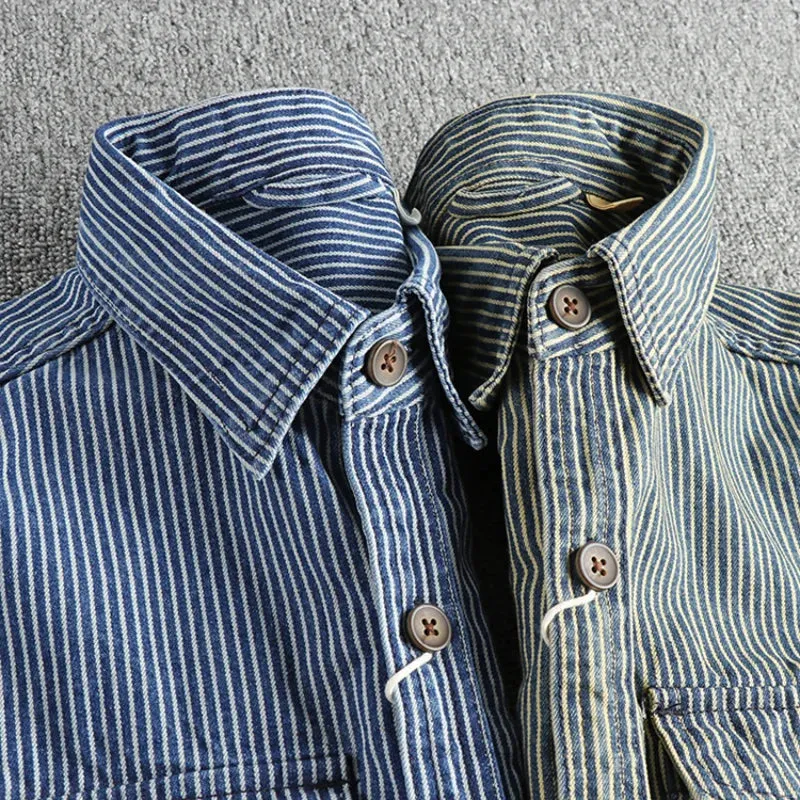 Ivyshape | Classic Vintage Denim Shirt