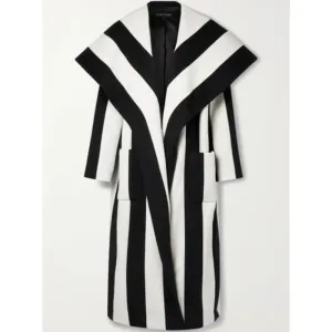 Linda Emond Striped Coat