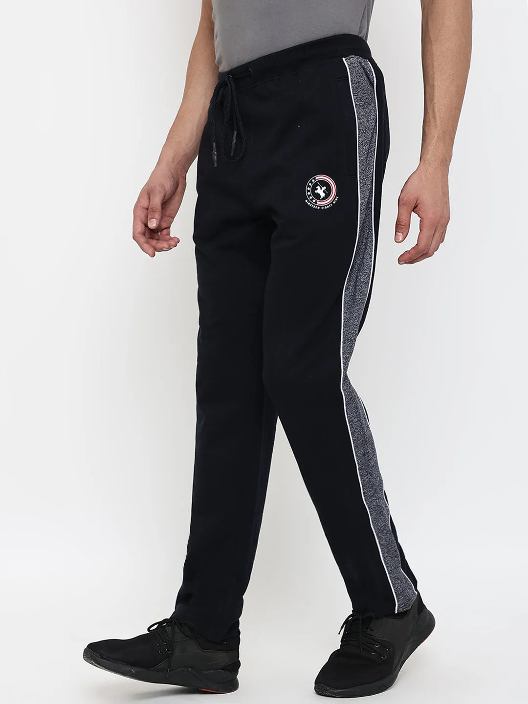 Men Navy Blue Trackpant