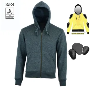 Motorcycle Armoured Protective Casual Fleece Hoodie