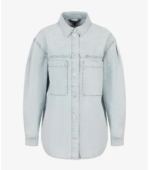 Organic Cotton Jacquard Denim Shirt