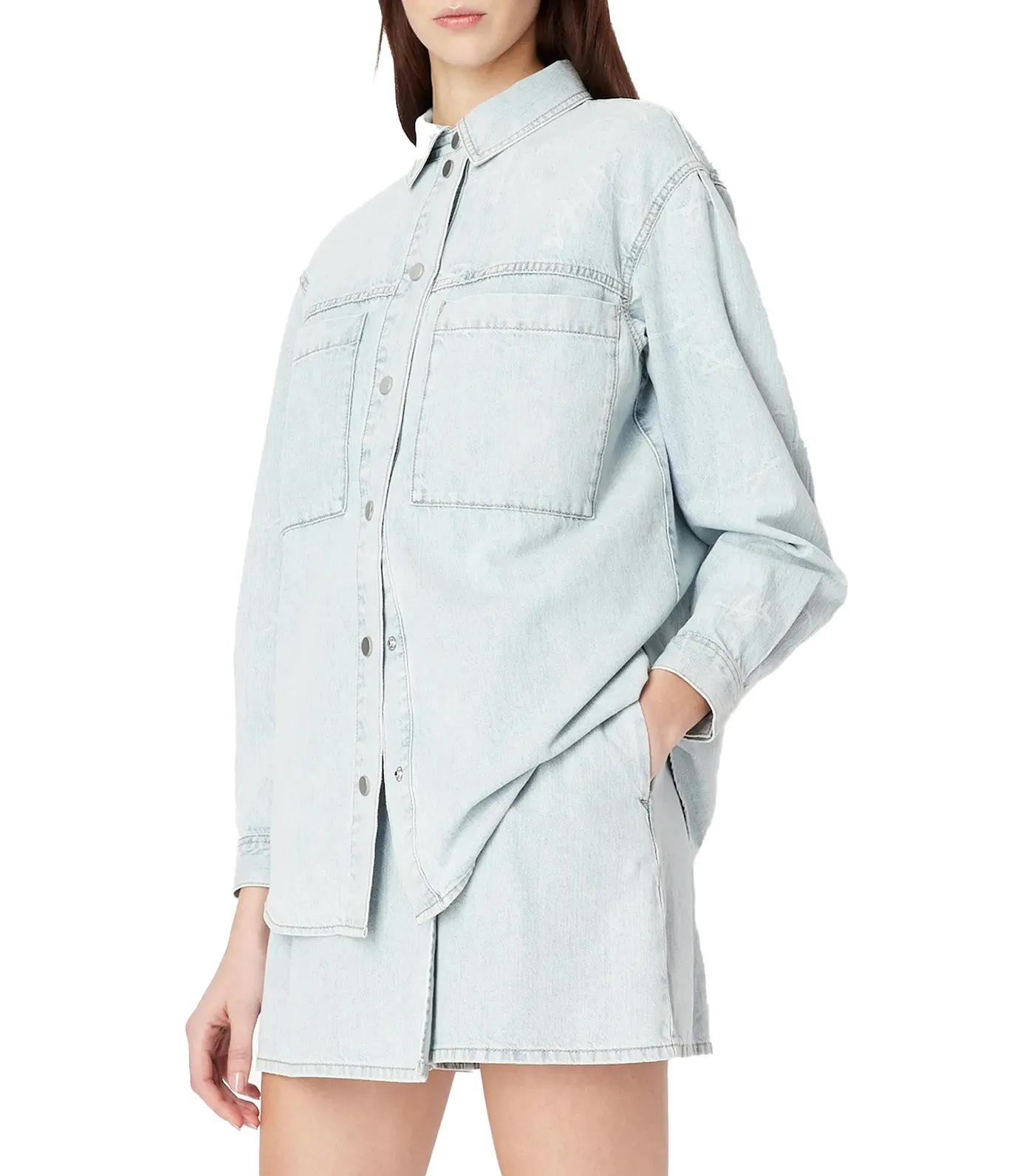 Organic Cotton Jacquard Denim Shirt