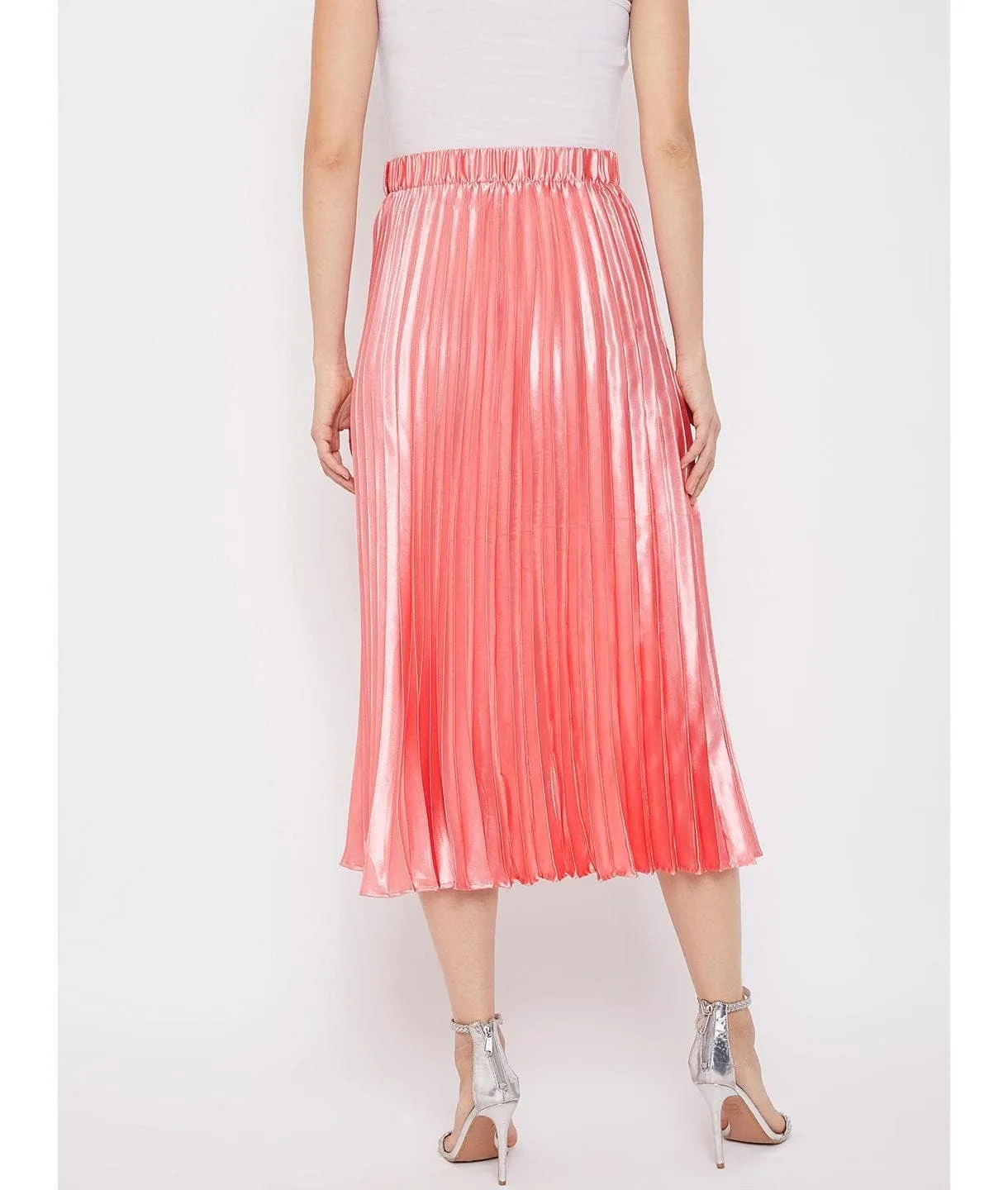 Pleated Midi Skirt