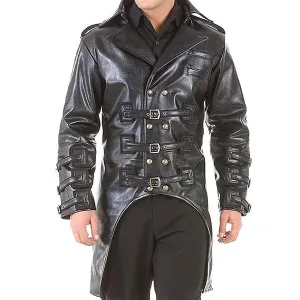 Post-Apocalyptic Steampunk Punk Trench Coat - Edgy and Stylish