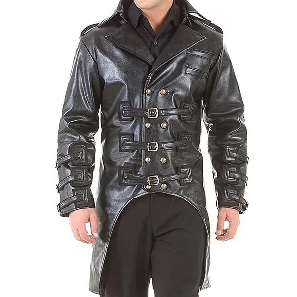 Post-Apocalyptic Steampunk Punk Trench Coat - Edgy and Stylish