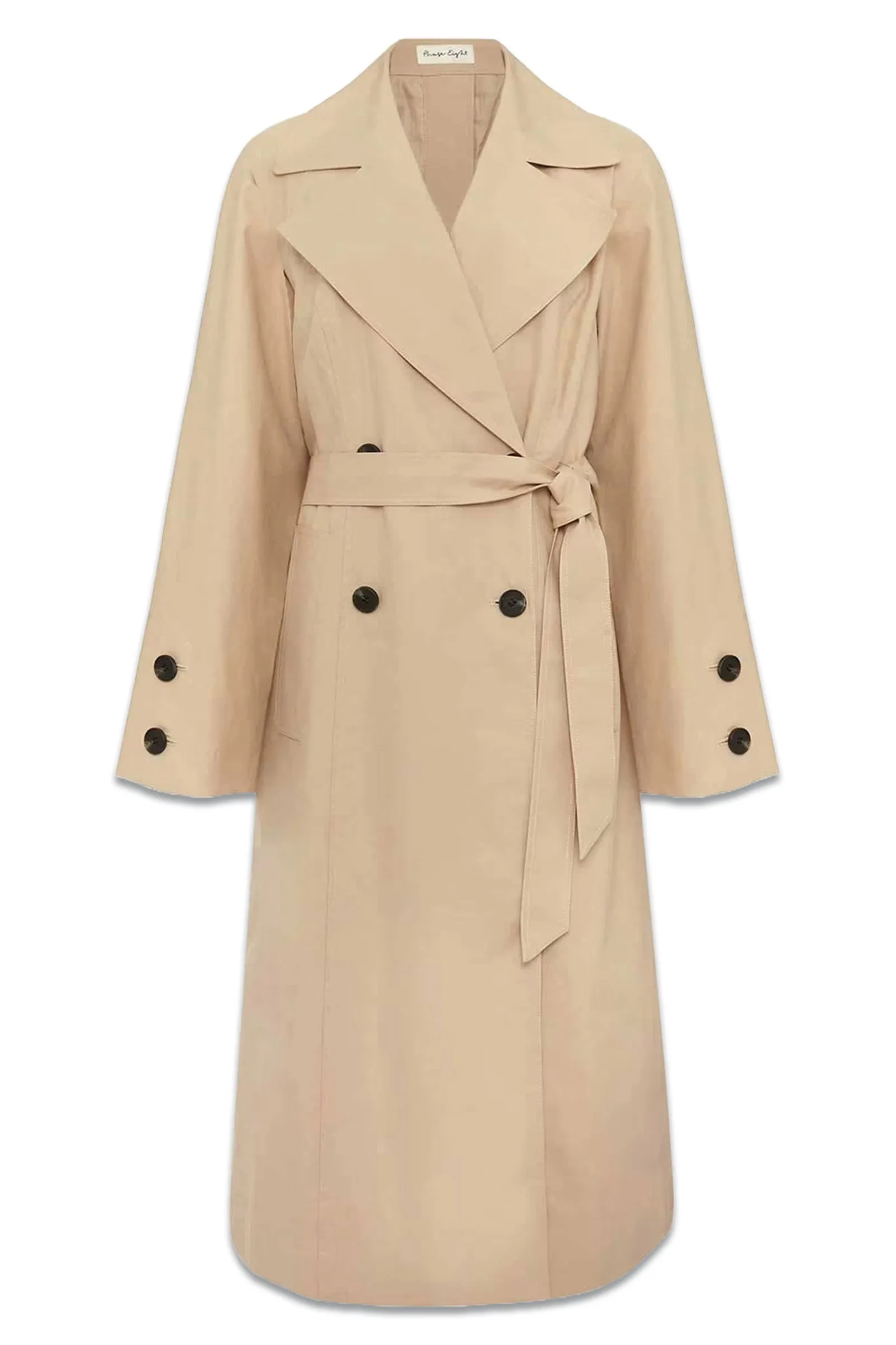 Sandy Button Detail Trench