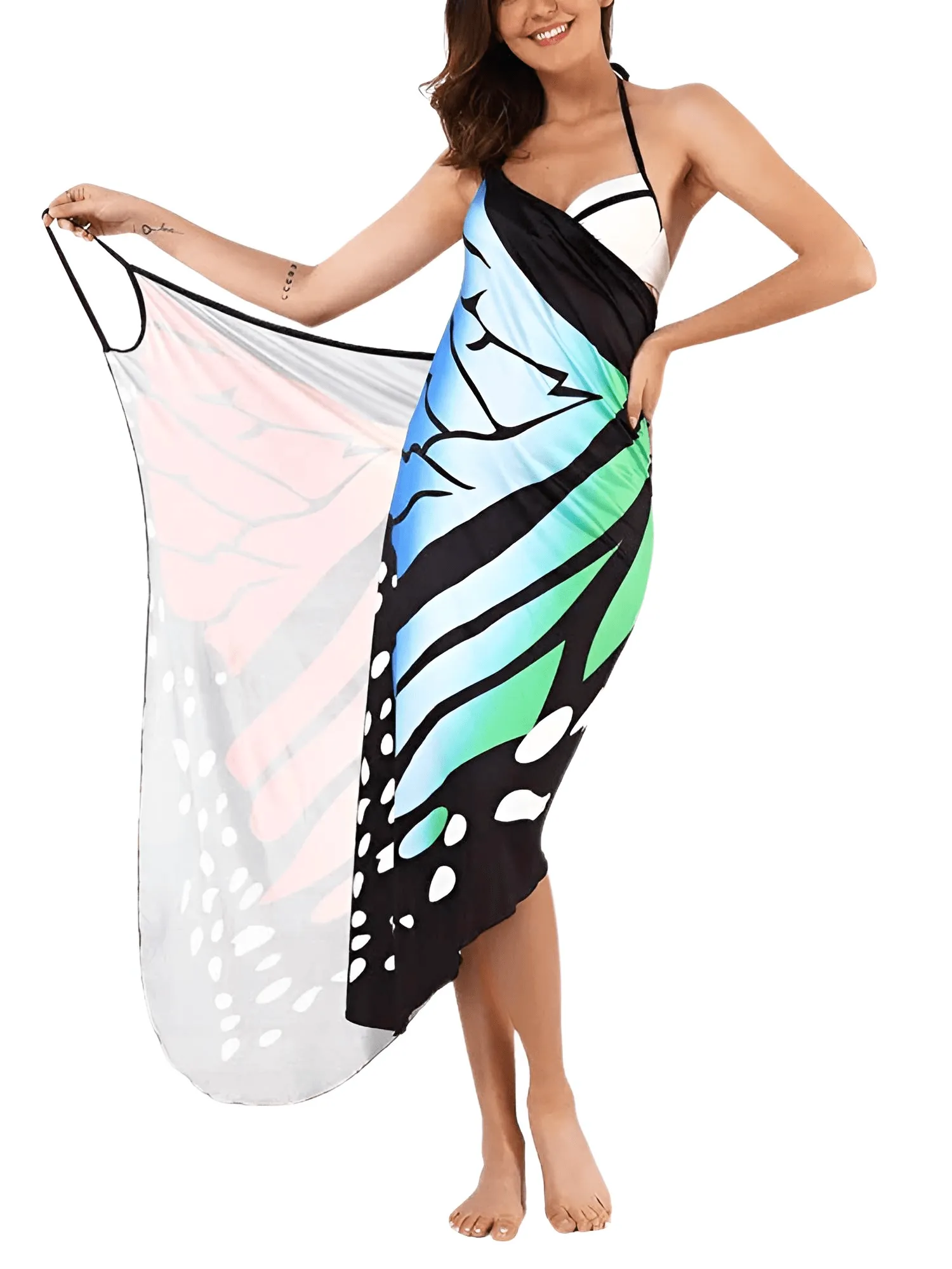 Sexy Butterfly Cover Up Women's Sarong Wrap Skirt Beachwear