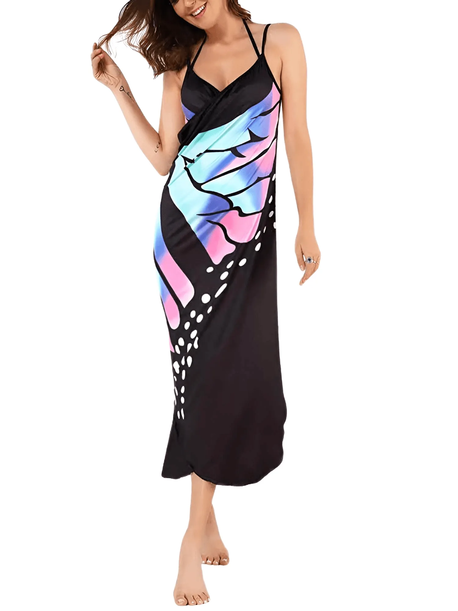 Sexy Butterfly Cover Up Women's Sarong Wrap Skirt Beachwear