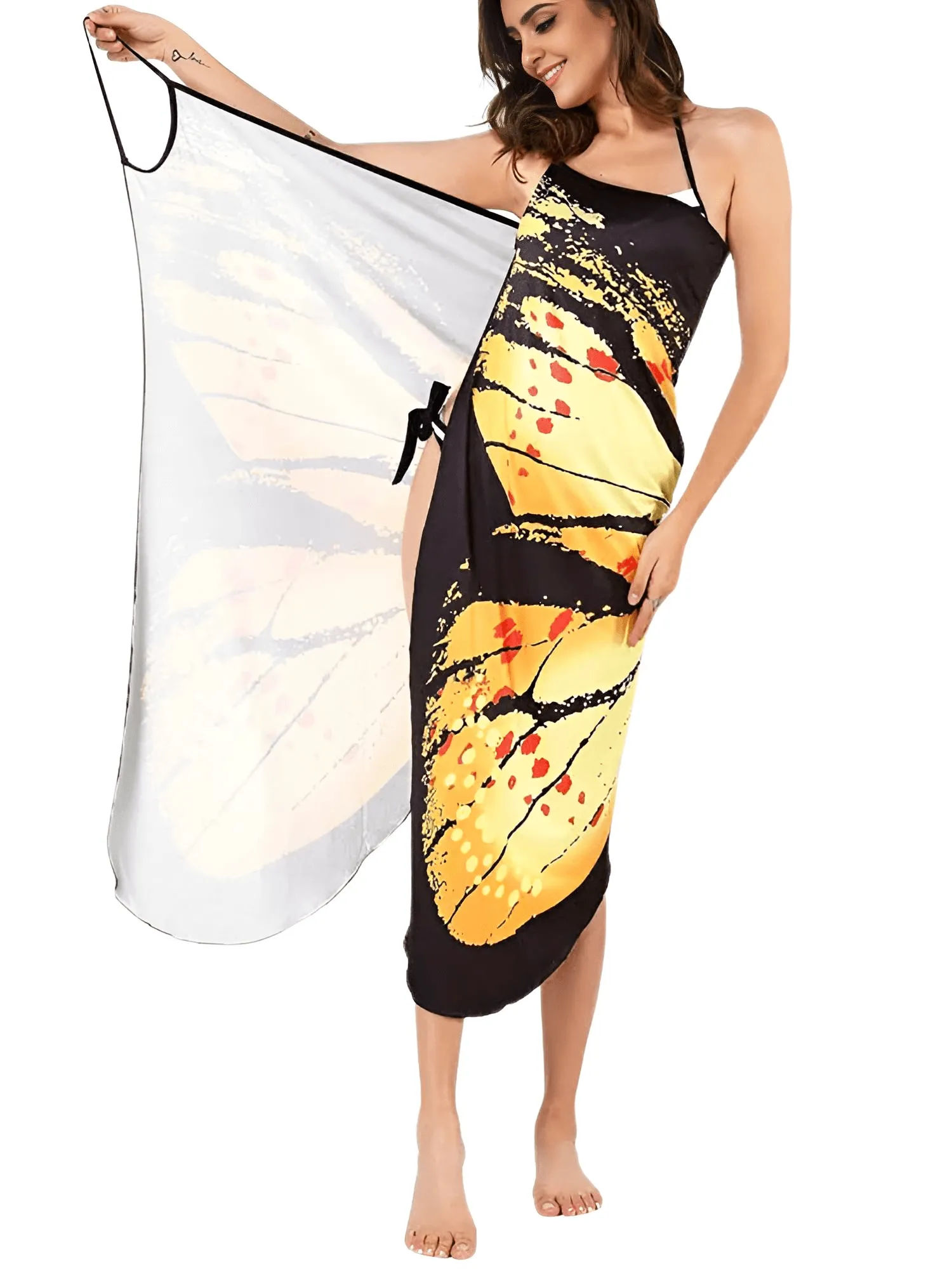 Sexy Butterfly Cover Up Women's Sarong Wrap Skirt Beachwear