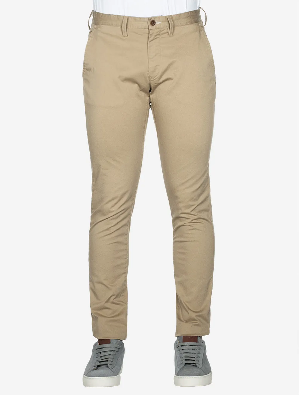 Slim Twill Chinos Dark Khaki