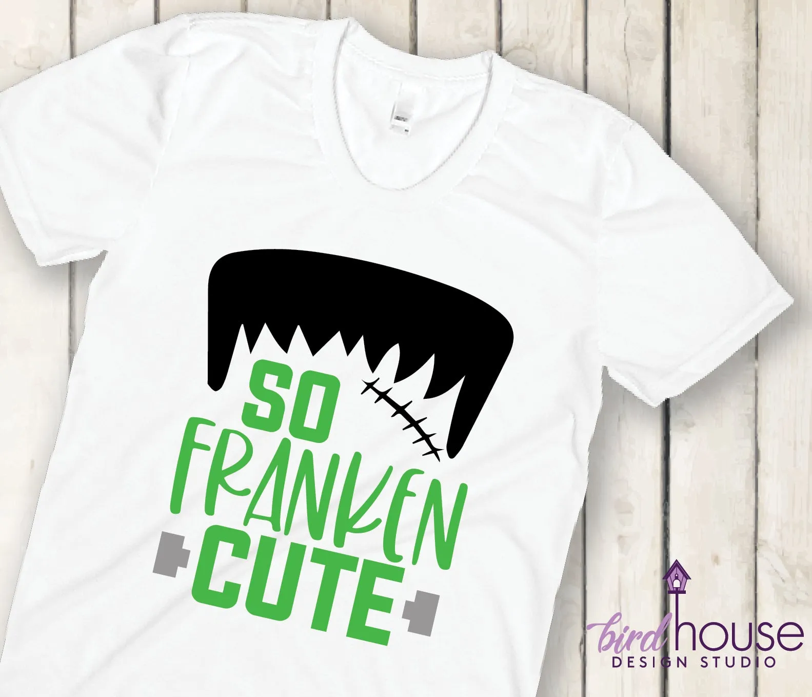 So Franken Cute Shirt, Cute Frankenstein Halloween Tee Kids