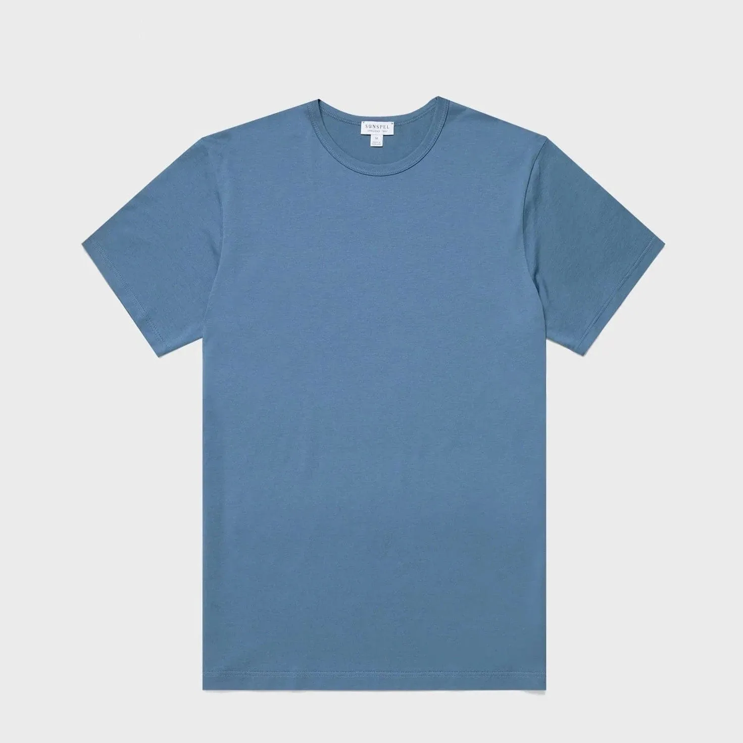 Sunspel Short Sleeve Classic T‑shirt Bluestone