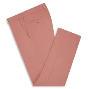 Terrance Pink Cotton Twill Trouser