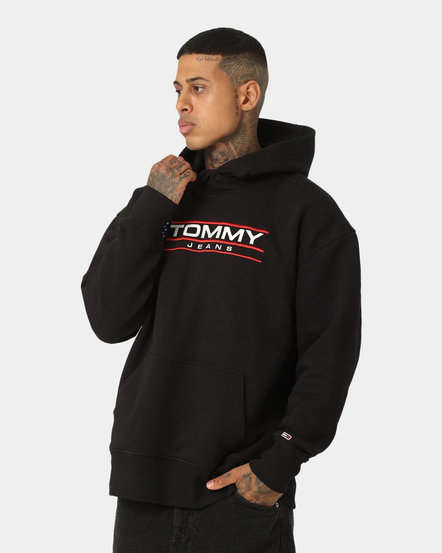 Tommy Jeans TJM Relaxed Modern Sport Hoodie Black