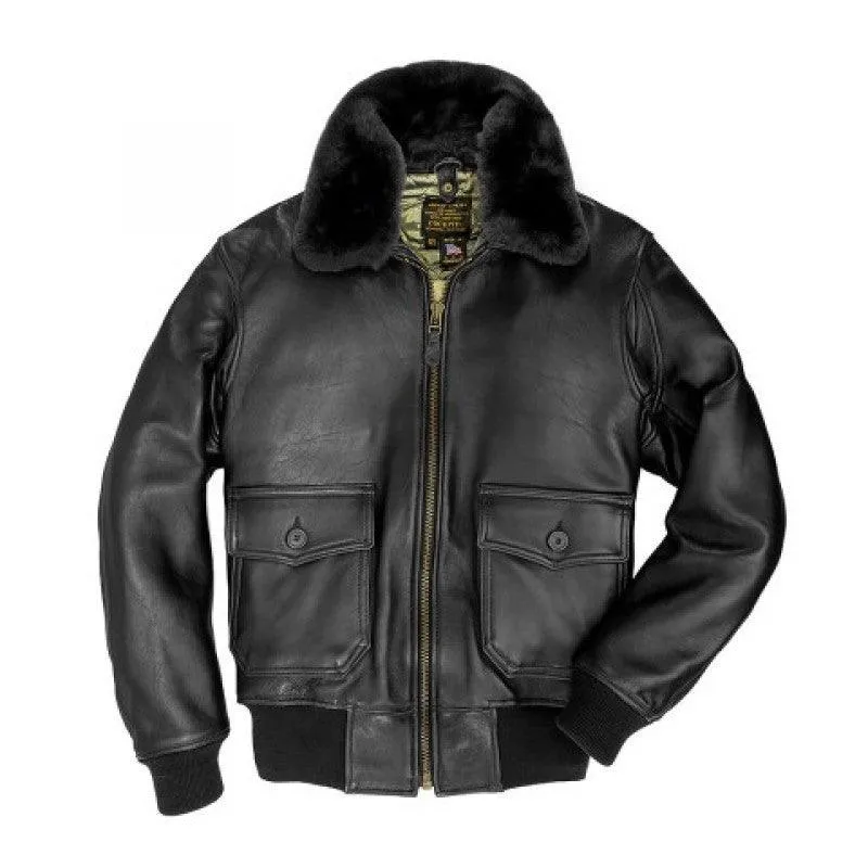 U.S. Navy Lambskin G-1 Shearling Flight Jacket