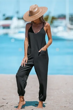 V-Neck Cami Jogger Jumpsuit