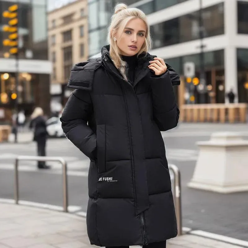 Women's Oversized Warm Hooded Parka for Effortless Chic