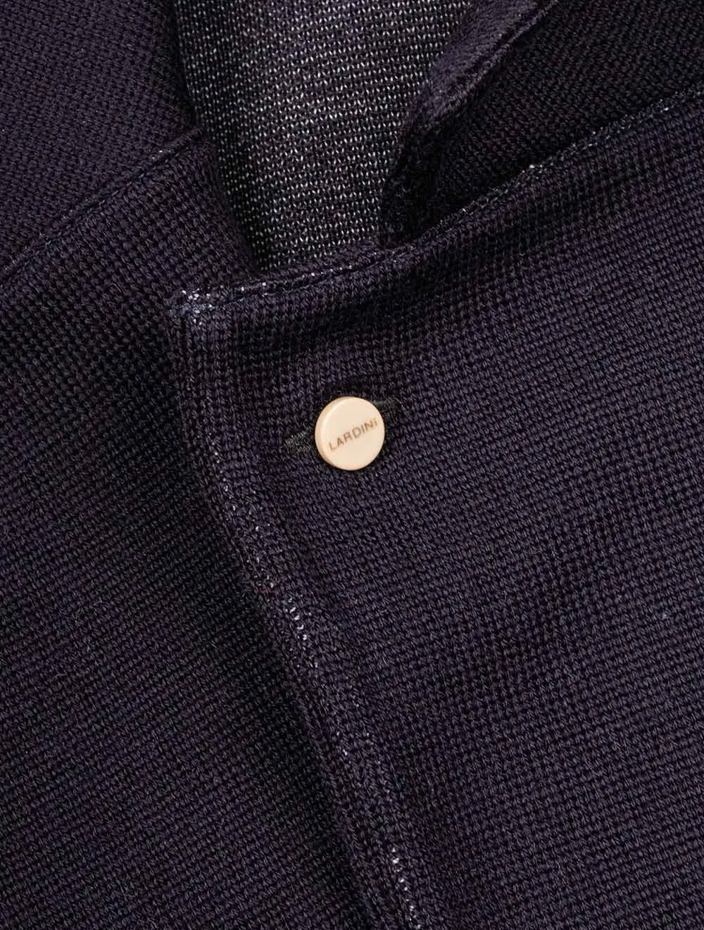 Wool Knit Jacket Navy