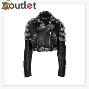 World Ends Britney Spears Studded Leather Jacket