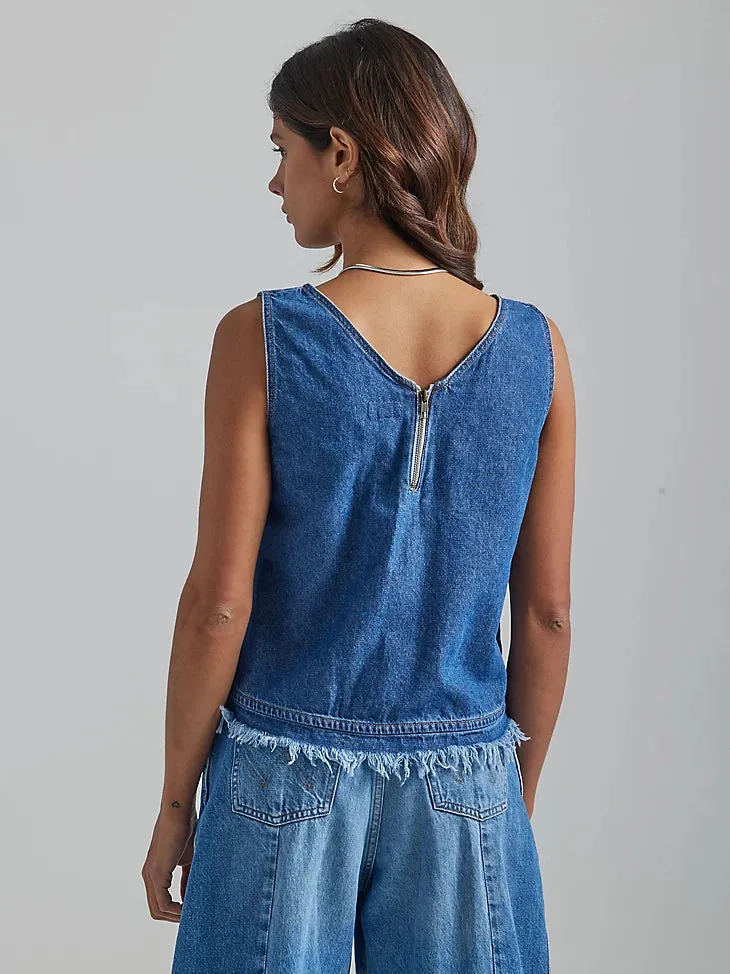 Wrangler Aria Frayed Hem Tank